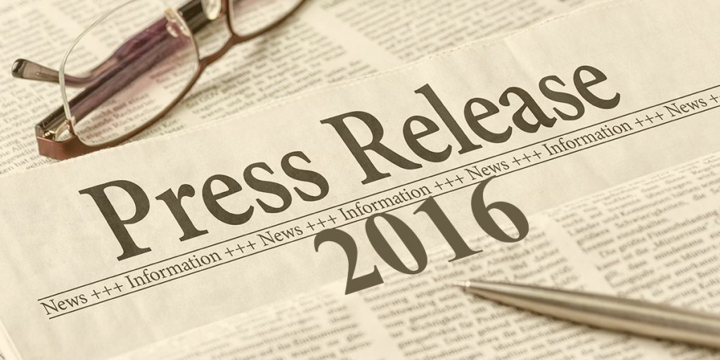 Press Release 2016
