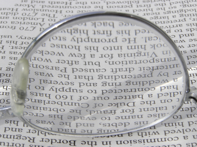 Magnifying Glasses on Text